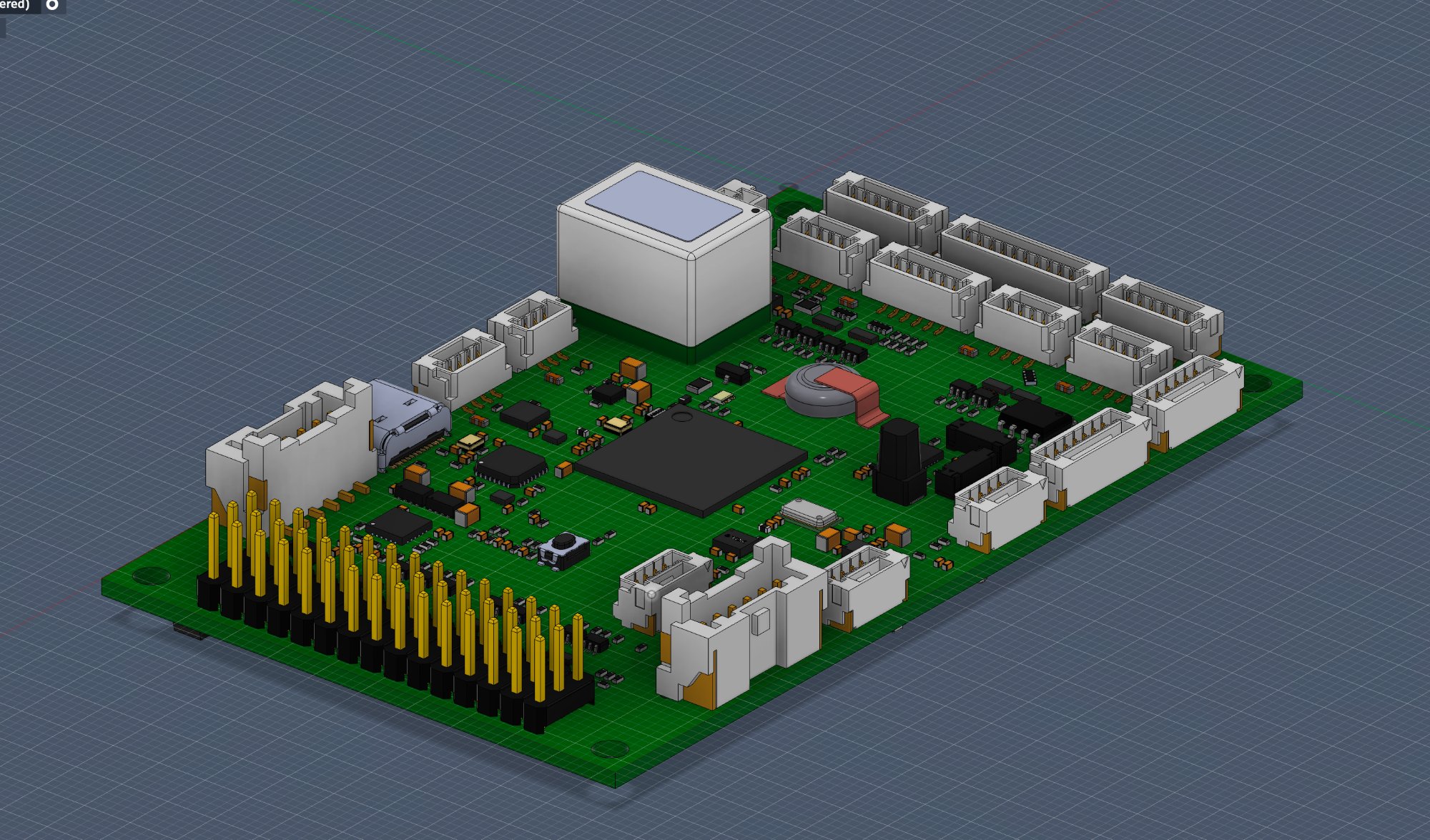 Atlas Control Pro PCB 3D render